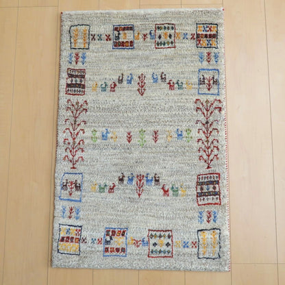 プレミアムギャッベ／ホシナマイ（カシュクリ） 91×59cm（HSS-11049）