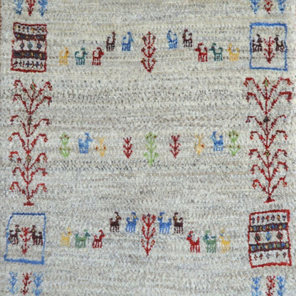 プレミアムギャッベ／ホシナマイ（カシュクリ） 91×59cm（HSS-11049）