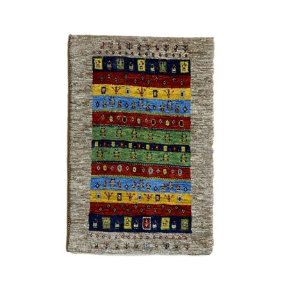 プレミアムギャッベ／ホシナマイ（カシュクリ） 93×61cm（HSS-11050）