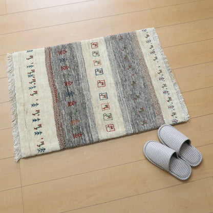 プレミアムギャッベ／ホシナマイ（カシュクリ） 87×63cm（HSS-11052）