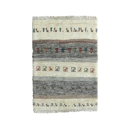 プレミアムギャッベ／ホシナマイ（カシュクリ） 87×63cm（HSS-11052）