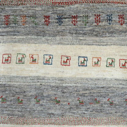 プレミアムギャッベ／ホシナマイ（カシュクリ） 87×63cm（HSS-11052）