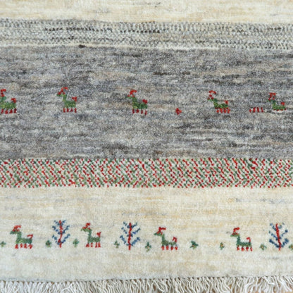 プレミアムギャッベ／ホシナマイ（カシュクリ） 87×63cm（HSS-11052）