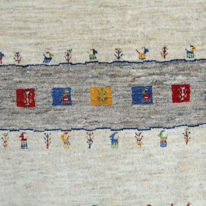 プレミアムギャッベ／ホシナマイ（カシュクリ） 98×65cm（HSS-11054）