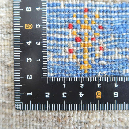 プレミアムギャッベ／ホシナマイ（カシュクリ） 98×65cm（HSS-11054）