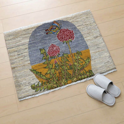 プレミアムギャッベ／ホシナマイ（カシュクリ）　65×90cm（HSS-11133）