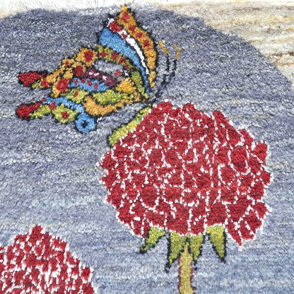 プレミアムギャッベ／ホシナマイ（カシュクリ）　65×90cm（HSS-11133）