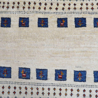 プレミアムギャッベ／ホシナマイ（カシュクリ）　91×65cm（HSS-11134）