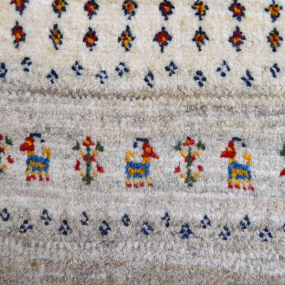 プレミアムギャッベ／ホシナマイ（カシュクリ）　91×65cm（HSS-11134）