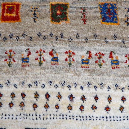 プレミアムギャッベ／ホシナマイ（カシュクリ）　91×65cm（HSS-11134）