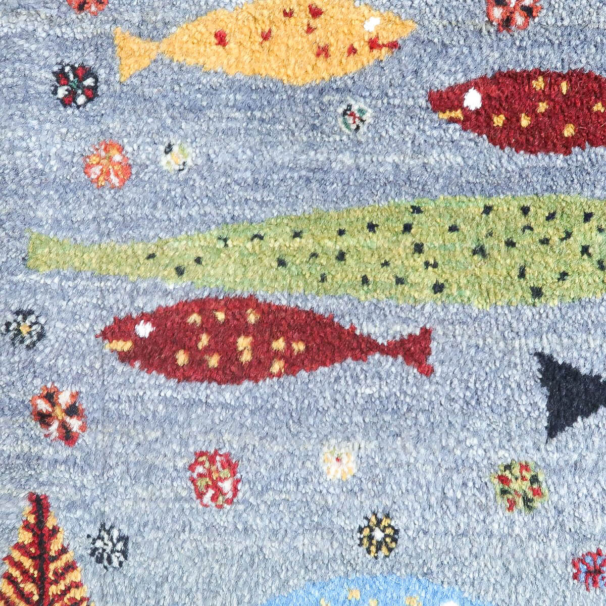 ギャッベ（ルリバフ）　87×60cm（HSS-11167）
