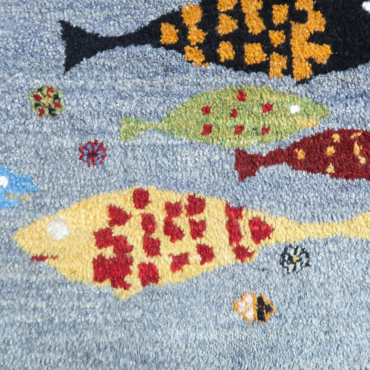ギャッベ（ルリバフ）　87×60cm（HSS-11167）