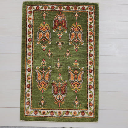 ギャッベ（ルリバフ）　104×67cm（HSS-11800）