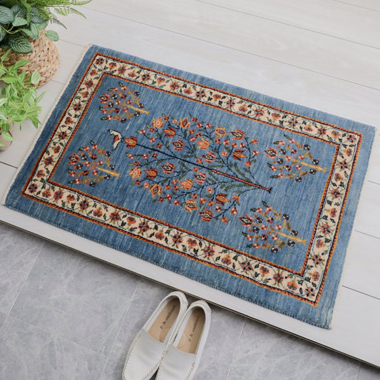 ギャッベ（ルリバフ）　94×59cm（HSS-11801）