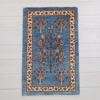 ギャッベ（ルリバフ）　94×59cm（HSS-11801）