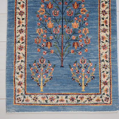 ギャッベ（ルリバフ）　94×59cm（HSS-11801）