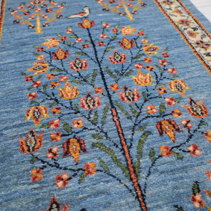 ギャッベ（ルリバフ）　94×59cm（HSS-11801）