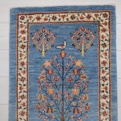 ギャッベ（ルリバフ）　94×59cm（HSS-11801）