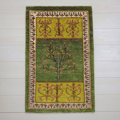 ギャッベ（ルリバフ）　99×63cm（HSS-11802）