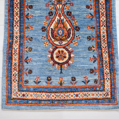 ギャッベ（ルリバフ）　101×66cm（HSS-11804）