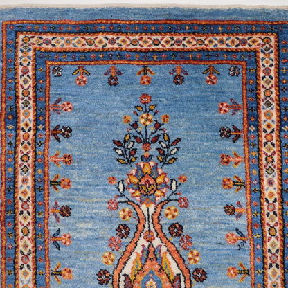 ギャッベ（ルリバフ）　101×66cm（HSS-11804）