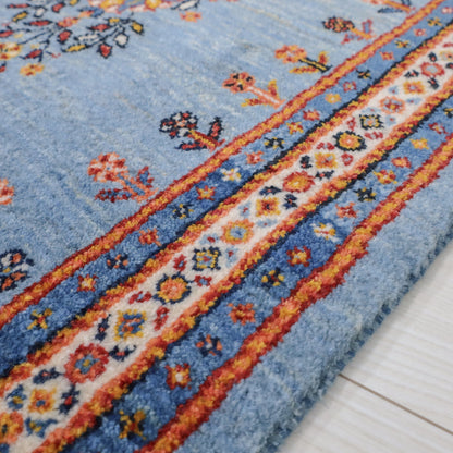 ギャッベ（ルリバフ）　101×66cm（HSS-11804）