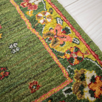 ギャッベ（ルリバフ）　93×63cm（HSS-11806）