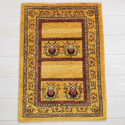 ギャッベ（ルリバフ）　89×62cm（HSS-11809）