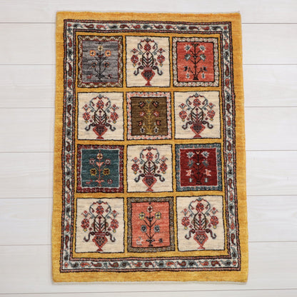 ギャッベ（ルリバフ）　93×65cm（HSS-11810）