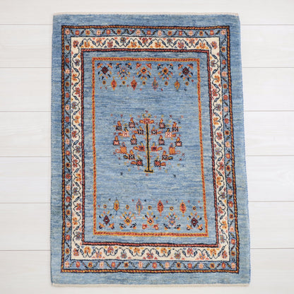 ギャッベ（ルリバフ）　92×65cm（HSS-11812）