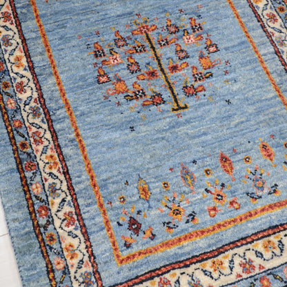 ギャッベ（ルリバフ）　92×65cm（HSS-11812）