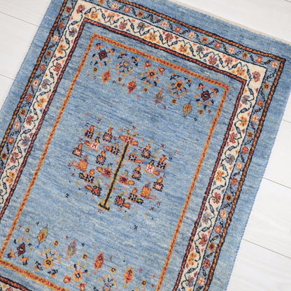 ギャッベ（ルリバフ）　92×65cm（HSS-11812）