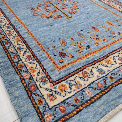 ギャッベ（ルリバフ）　92×65cm（HSS-11812）