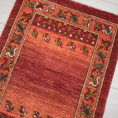 ギャッベ（ルリバフ）　87×61cm（HSS-11813）