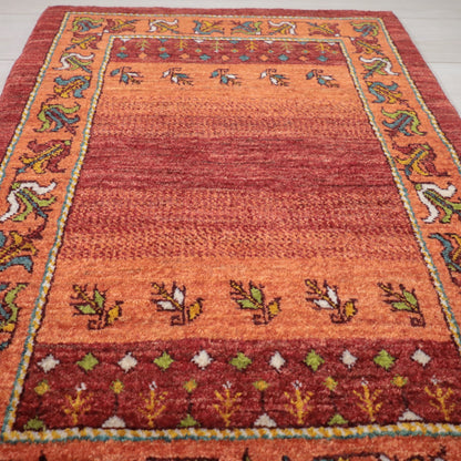 ギャッベ（ルリバフ）　87×61cm（HSS-11813）