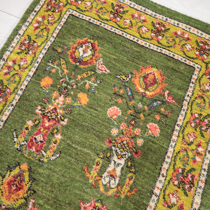 ギャッベ（ルリバフ）　104×61cm（HSS-11814）