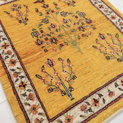 ギャッベ（ルリバフ）　87×69cm（HSS-11815）