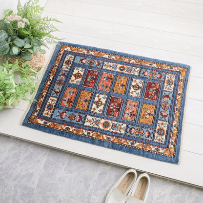 ギャッベ（ルリバフ）　88×61cm（HSS-11817）