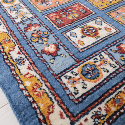 ギャッベ（ルリバフ）　88×61cm（HSS-11817）