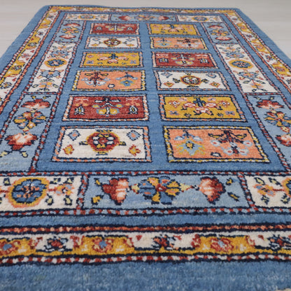 ギャッベ（ルリバフ）　88×61cm（HSS-11817）