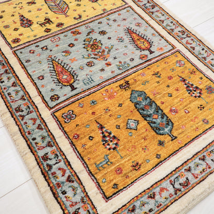 ギャッベ（ルリバフ）　93×63cm（HSS-11818）