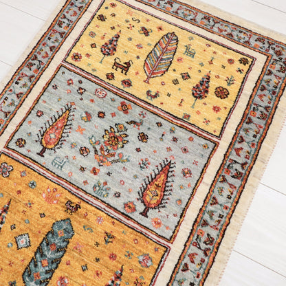 ギャッベ（ルリバフ）　93×63cm（HSS-11818）