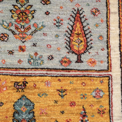 ギャッベ（ルリバフ）　93×63cm（HSS-11818）