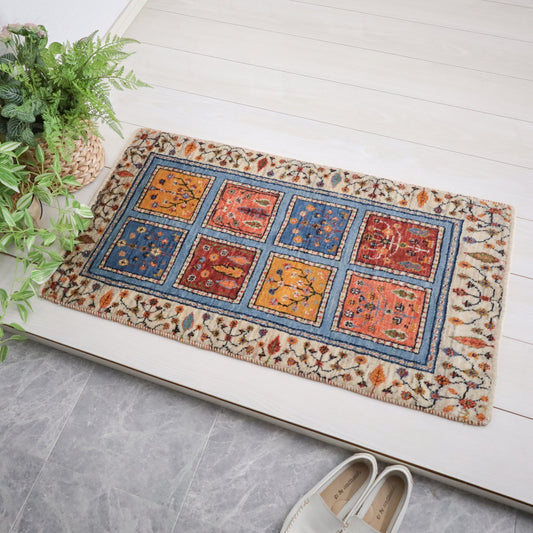 ギャッベ（ルリバフ）　98×53cm（HSS-11824）