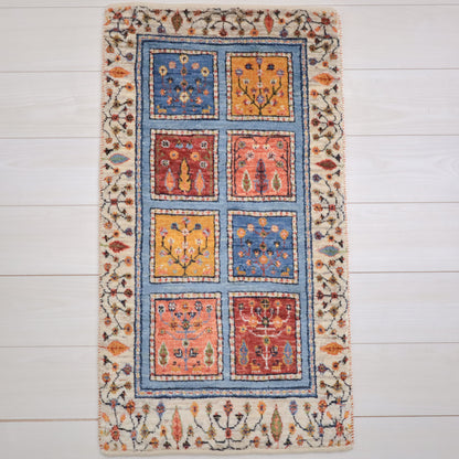 ギャッベ（ルリバフ）　98×53cm（HSS-11824）