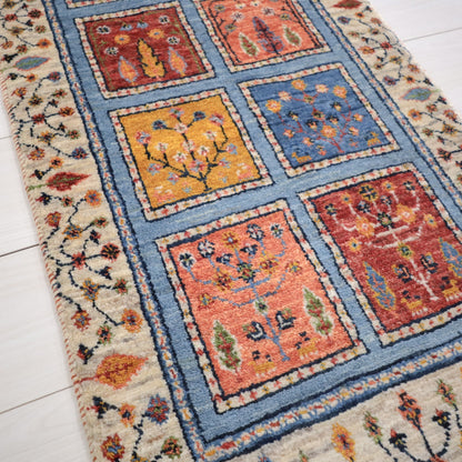 ギャッベ（ルリバフ）　98×53cm（HSS-11824）