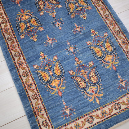 ギャッベ（ルリバフ）　102×67cm（HSS-11825）