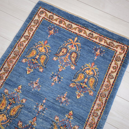 ギャッベ（ルリバフ）　102×67cm（HSS-11825）