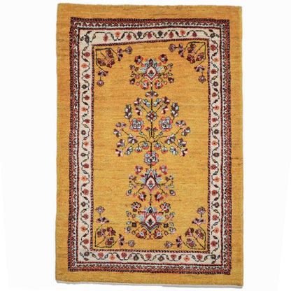 ギャッベ（ルリバフ）　100×66cm（HSS-11827）