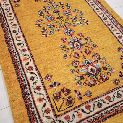 ギャッベ（ルリバフ）　100×66cm（HSS-11827）